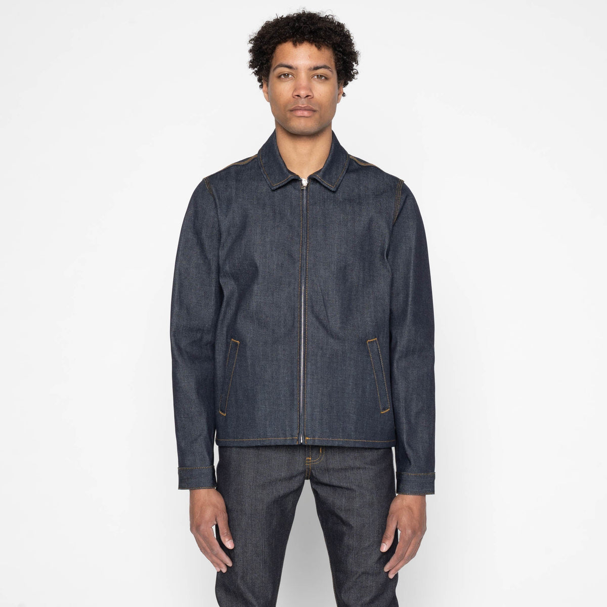 Zip Jacket - Left Hand Twill Denim by Naked & Famous Denim