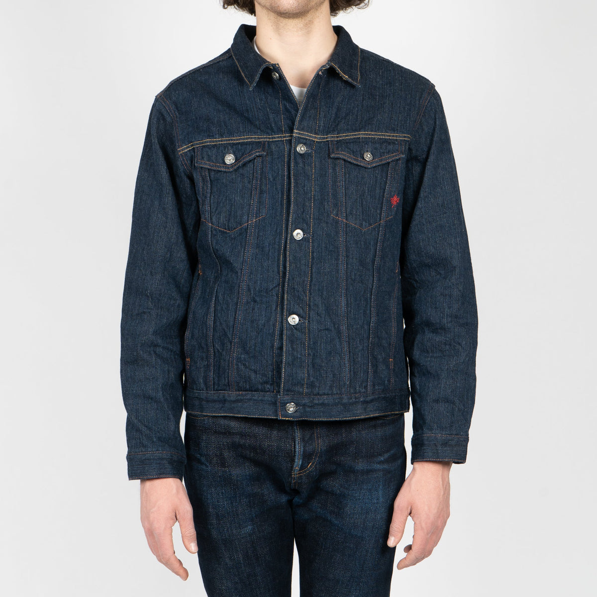 Denim Jacket - MIJ9 - "Tennen Ai" Natural Indigo Slub Selvedge by Naked & Famous Denim