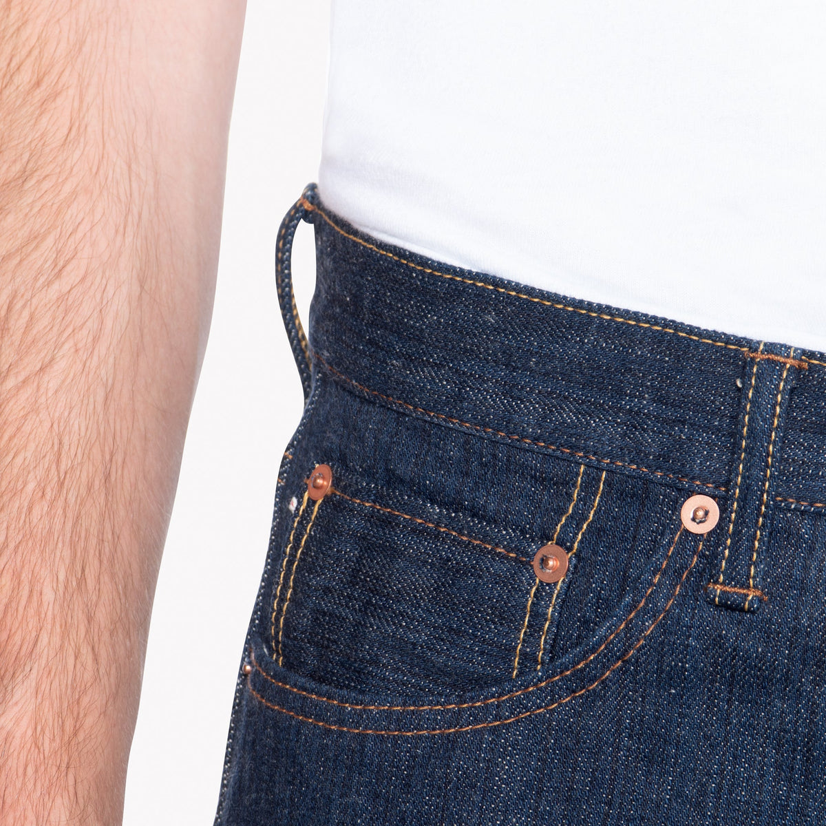 Weird Guy - MIJ9 - "Tennen Ai" Natural Indigo Slub Selvedge by Naked & Famous Denim