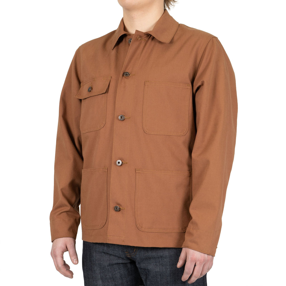 Chore Coat - Brick Canvas by Naked & Famous Denim