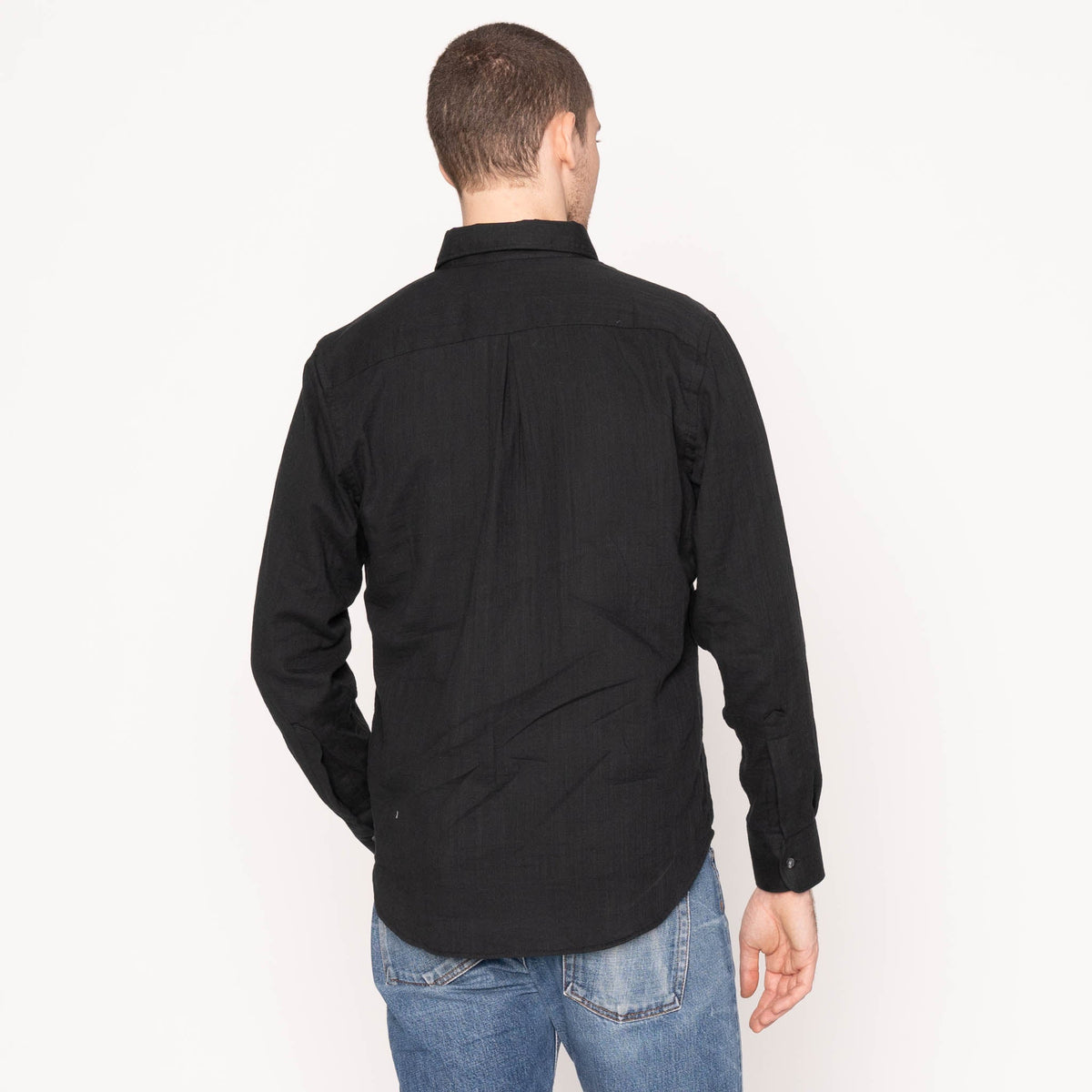 Easy Shirt - Double Weave Gauze - Black by Naked & Famous Denim