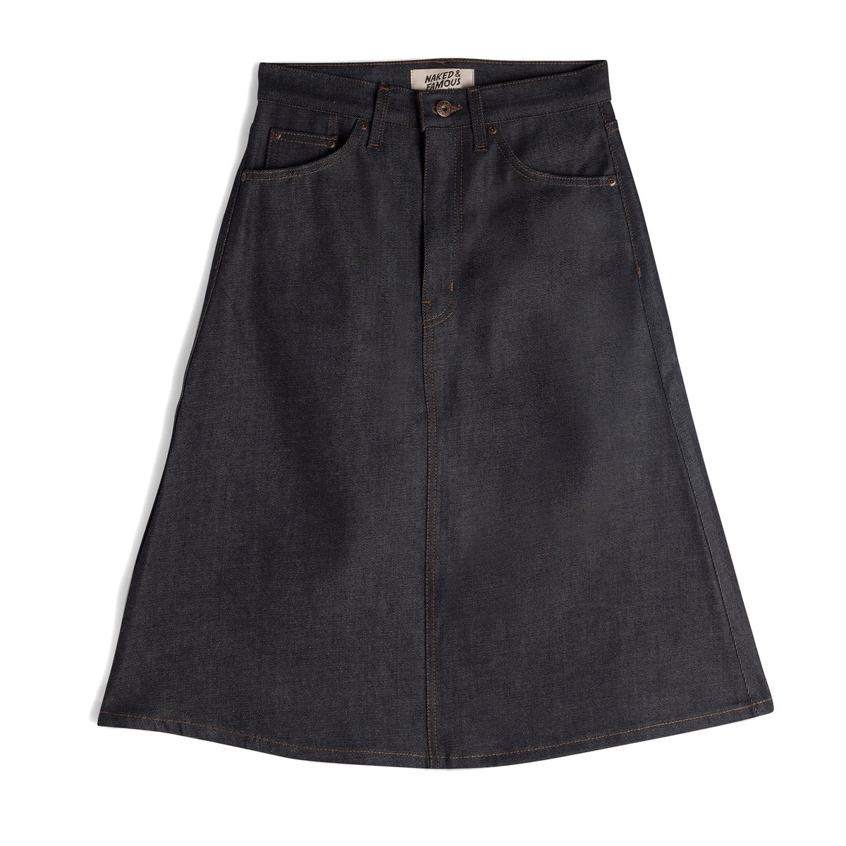 Denim Skirt - Dark Indigo by Naked & Famous Denim