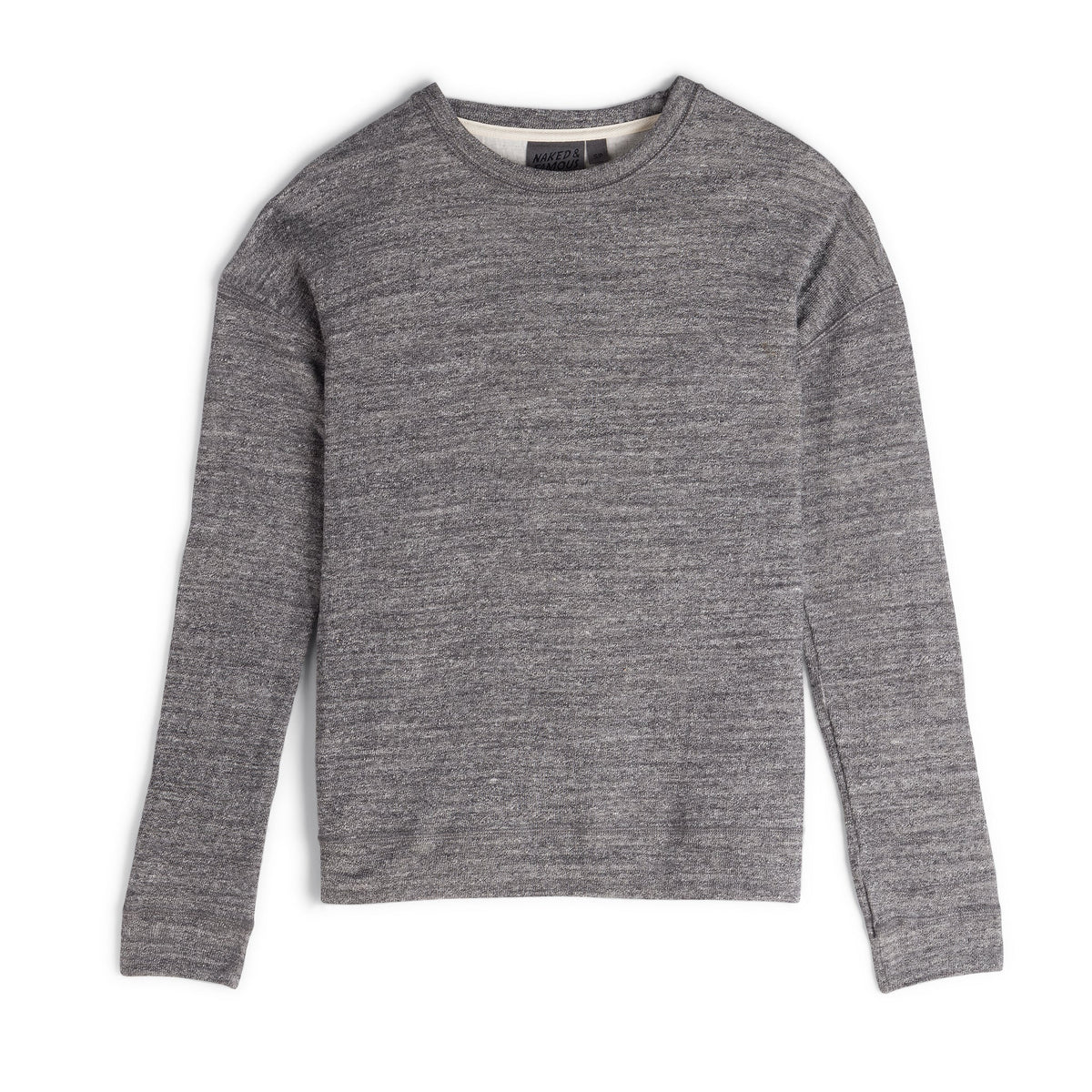 Weekend Crew - Vintage Doubleface - Charcoal by Naked & Famous Denim