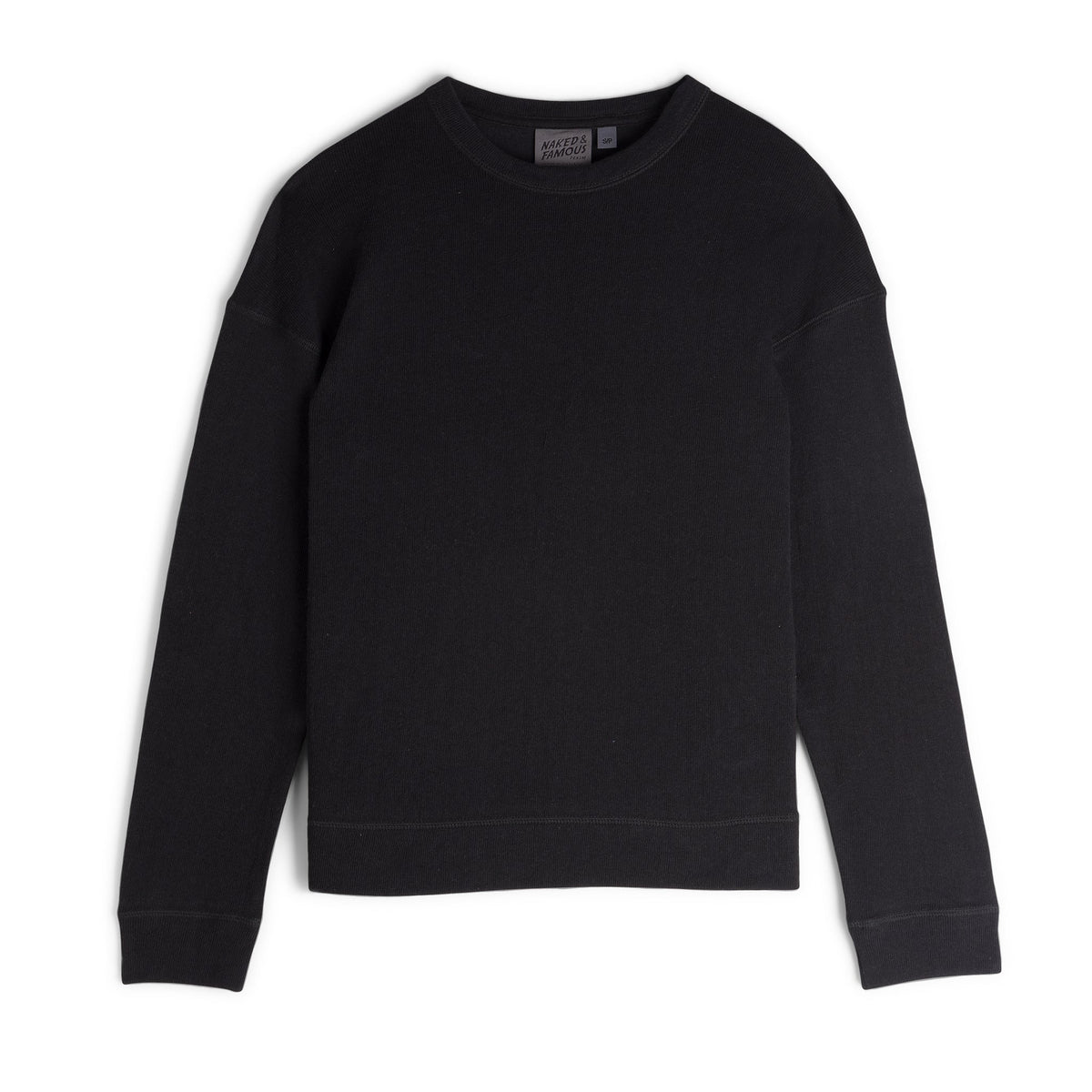 Weekend Crew - Vintage Doubleface - Black by Naked & Famous Denim