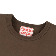 Crewneck T-shirt - Double Heavyweight - Khaki Green by Wonder Looper